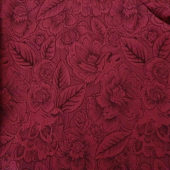 Coldwater Creek Button Up Top Women's Petite Size PL Pink Floral Textured - Picture 7 of 7